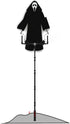Halloween Decoration Tricky Props Skull Screaming Scarecrow